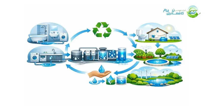 فاضلاب خاکستری چیست و چگونه با پکیج تصفیه، آن را به آب قابل استفاده تبدیل کنیم؟